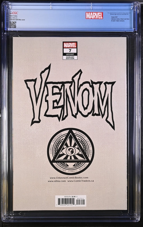 Venom #7 CGC 9.8 Custom Label