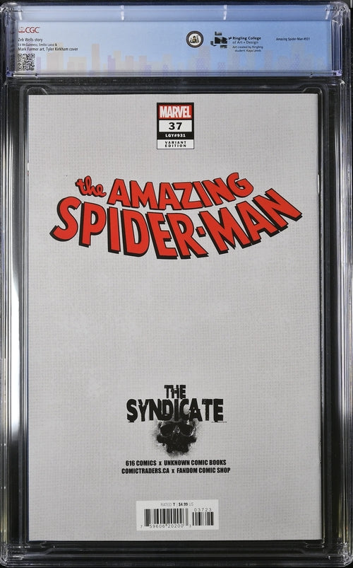 Amazing Spider-Man #37 CGC 9.4 Key Custom Label