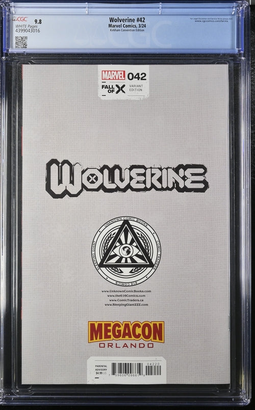 Wolverine #42 Virgin Horizontal Cover CGC 9.8