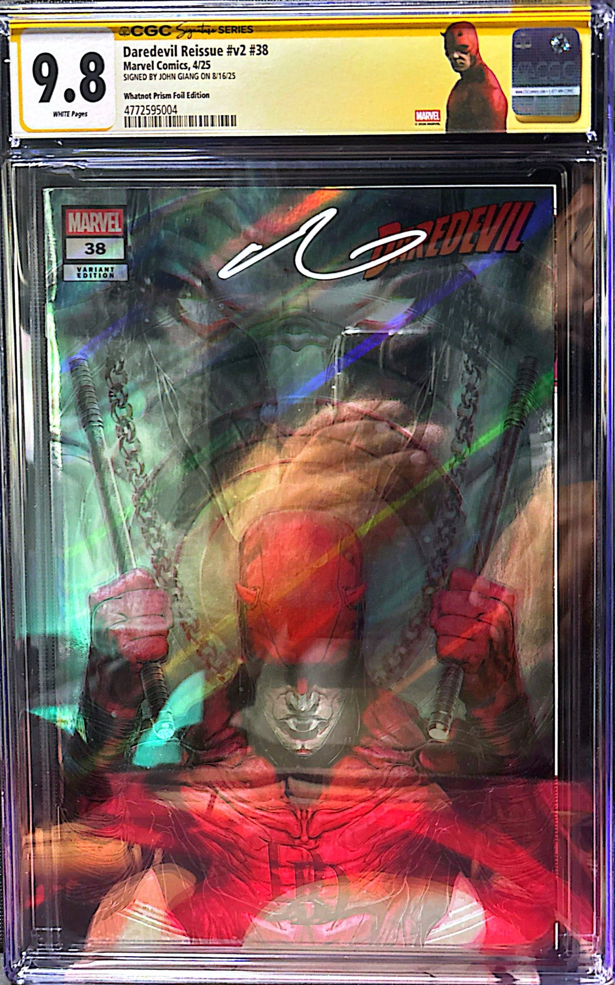 DAREDEVIL #38 SS CGC SET TRADE, VIRGIN, PRISM SIGNED BY JOHN GIANG