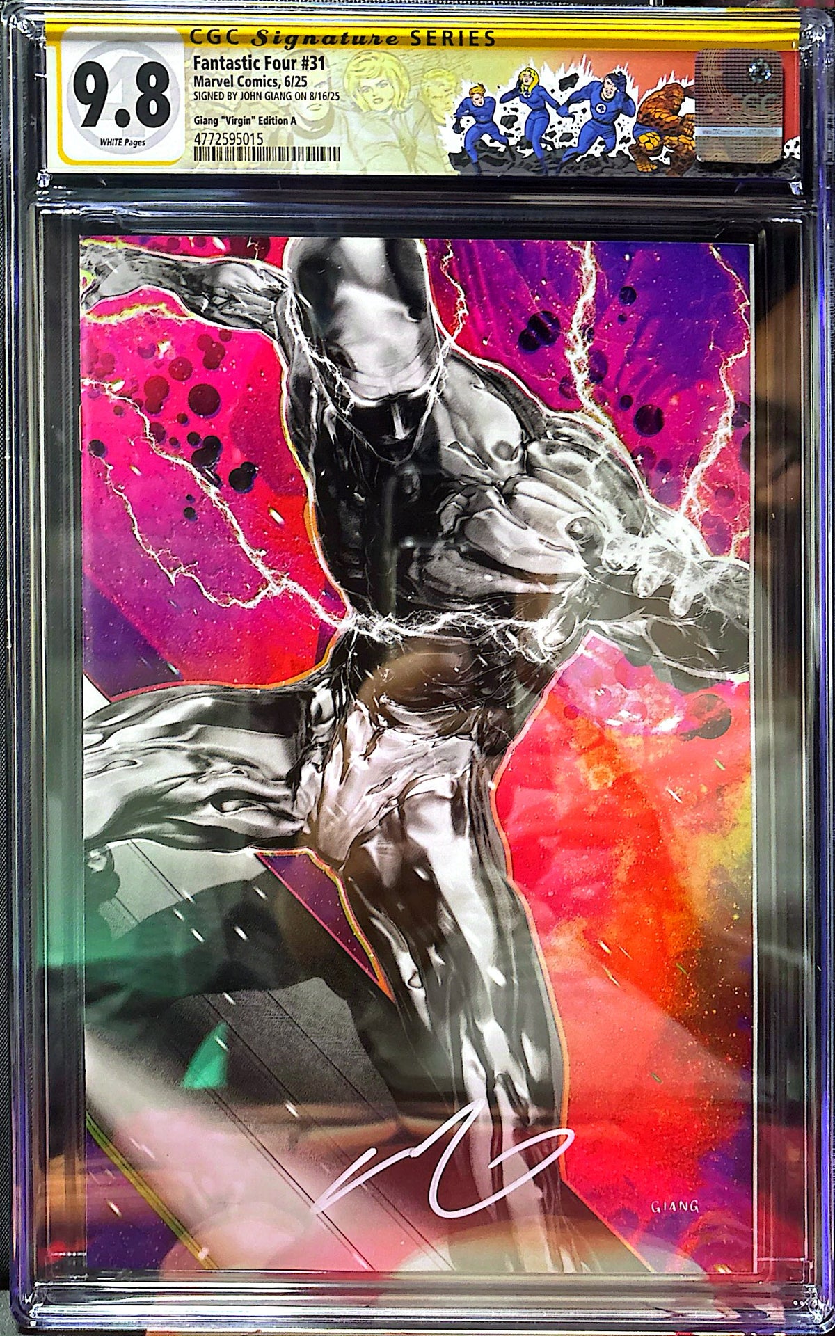 FANTASTIC FOUR #31 SS CGC SET TRADE, VIRGIN, SECRET DROP SIGNED BY JOHN GIANG