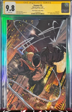 Venom #26 SS CGC 9.8 Signed by DONNY CATES