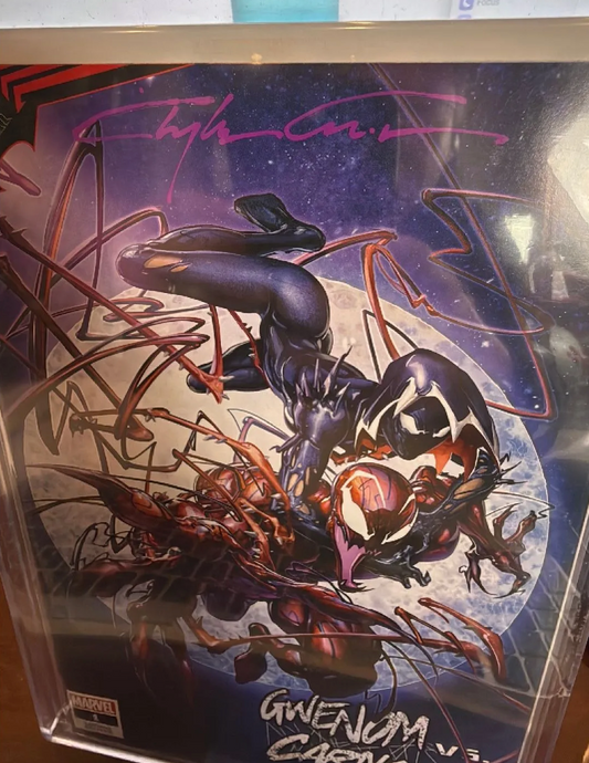 King in Black: Gwenom vs. Carnage #1 COA Signed Clayton Crain Cover A (2021)