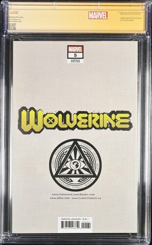 Wolverine #5 Horizontal SS CGC 9.8 Signed by Mico Suayan Custom Label