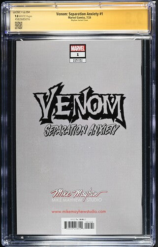 Venom: Separation Anxiety #1 JSA/CGC 9.8 Signed by Mike Mayhew