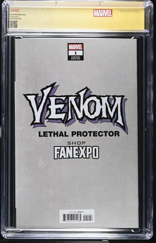 Lethal Protector II TRADE SS CGC 9.8 Signed by ALAN QUAH Custom Label
