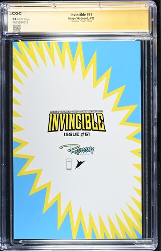 Invincible #61 Virgin SS CGC 9.8 Signed by Ryan Ottley