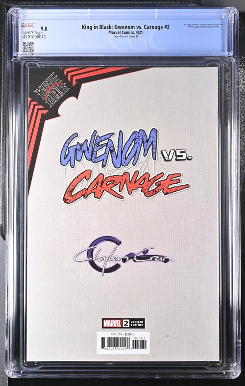 King in Black: Gwenom vs. Carnage #2 CGC 9.8