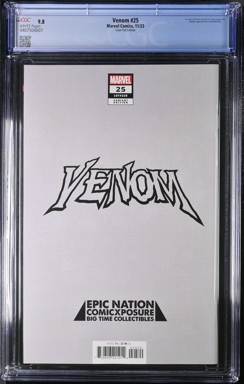 Venom #25 FOIL CGC 9.8
