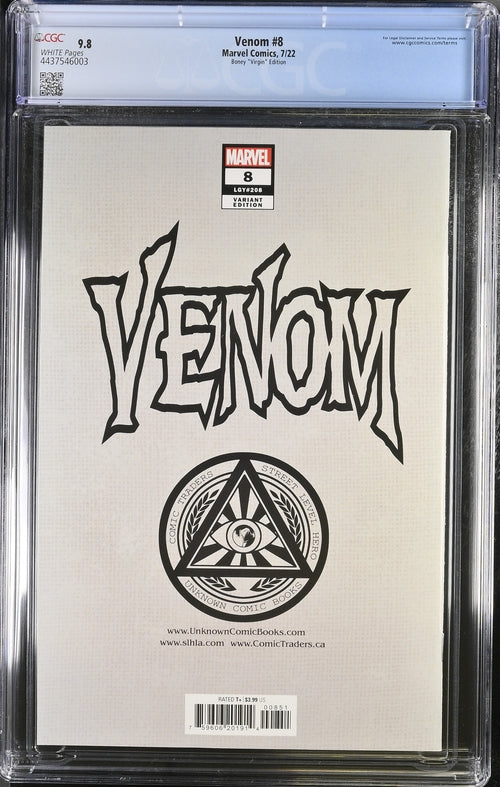 Venom #8 Virgin CGC 9.8