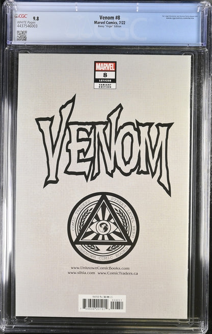Venom #8 Virgin CGC 9.8