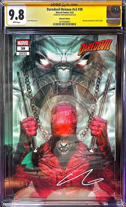 DAREDEVIL #38 SS CGC SET TRADE, VIRGIN, PRISM SIGNED BY JOHN GIANG