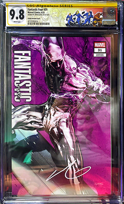 FANTASTIC FOUR #31 SS CGC SET TRADE, VIRGIN, SECRET DROP SIGNED BY JOHN GIANG