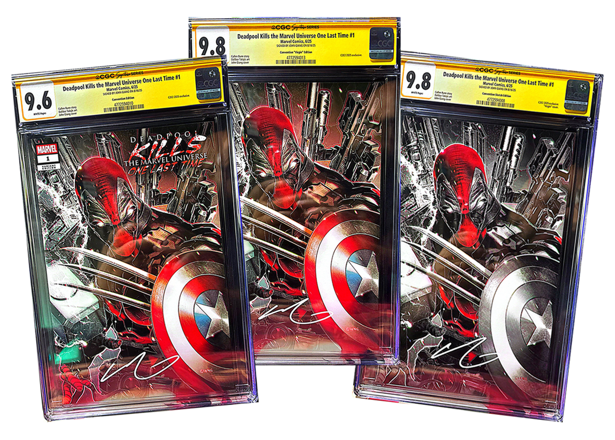 DEADPOOL KILLS SS CGC SET TRADE VIRGIN SECRET DROP SIGNED BY JOHN GIANG