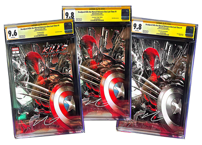 DEADPOOL KILLS SS CGC SET TRADE VIRGIN SECRET DROP SIGNED BY JOHN GIANG