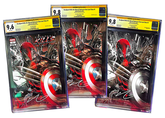 DEADPOOL KILLS SS CGC SET TRADE VIRGIN SECRET DROP SIGNED BY JOHN GIANG