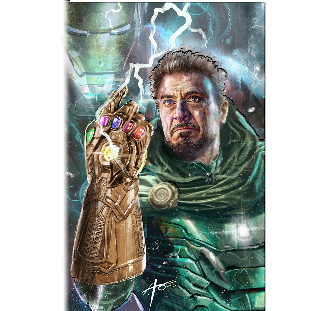 FAME: ROBERT DOWNEY JR. EMBOSSED LTD 100 BY: RUDY AO NYCC EXCLUSIVE PRE-ORDER
