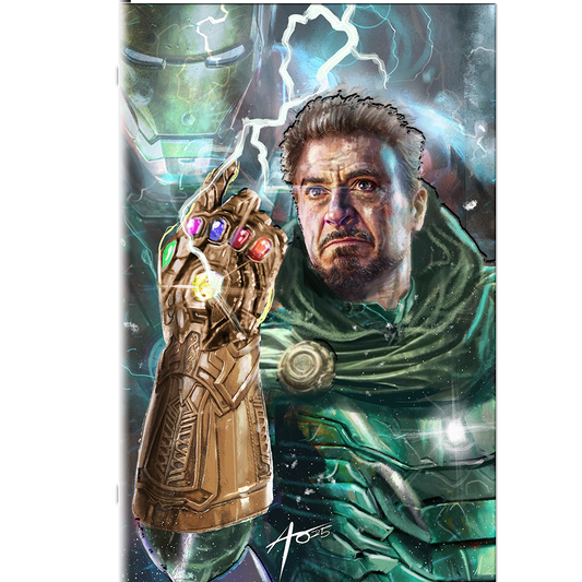 FAME: ROBERT DOWNEY JR. EMBOSSED LTD 100 BY: RUDY AO NYCC EXCLUSIVE PRE-ORDER