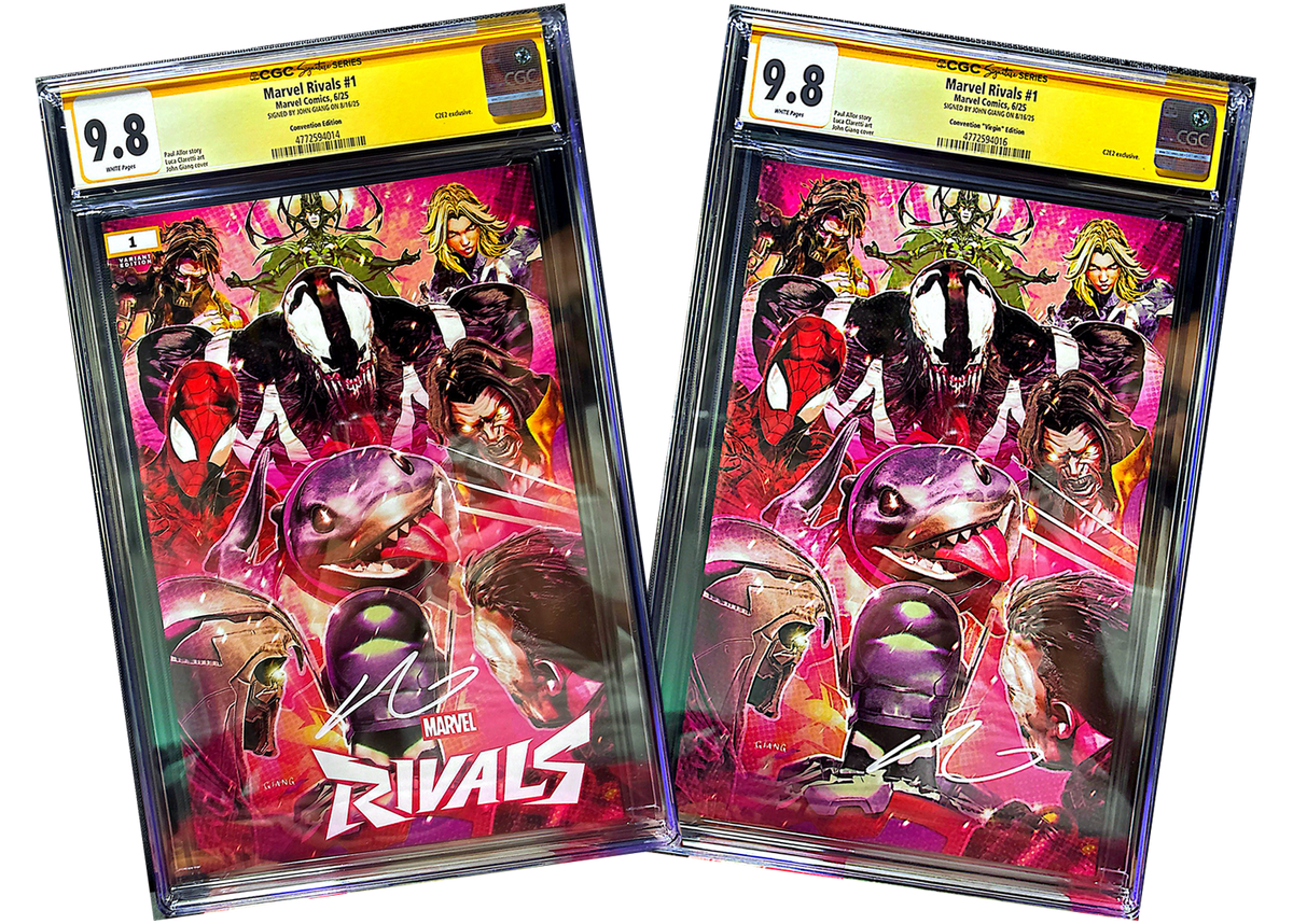 MARVEL RIVALS SS CGC 9.8 SET SIGNED BY JOHN GIANG