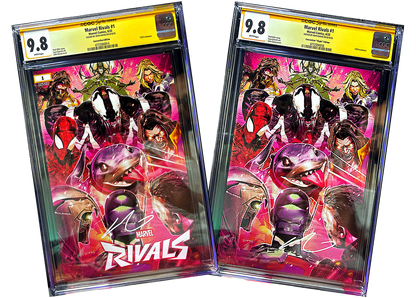MARVEL RIVALS SS CGC 9.8 SET SIGNED BY JOHN GIANG