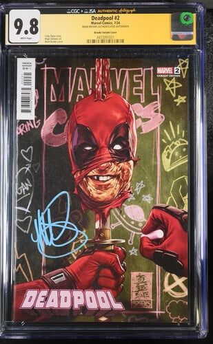 Deadpool #2 JSA CGC 9.8 Signed by Mark Brooks