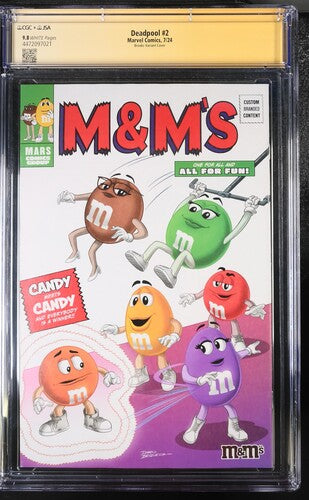 Deadpool #2 JSA CGC 9.8 Signed by Mark Brooks