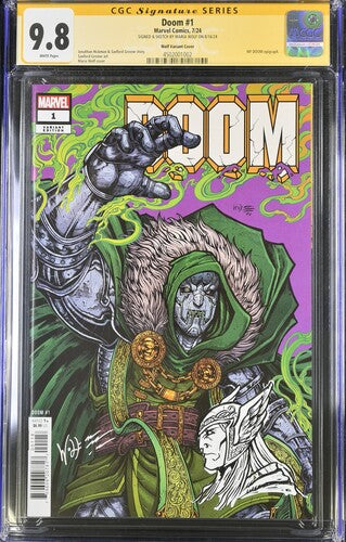 Doom #1 (1:25  Ratio) Signed & Sketched Maria Wolf SS CGC 9.8