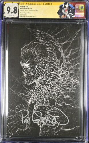 Venom #35 SS CGC 9.8 Signed by PATRICK GLEASON Custom Label
