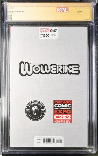 Wolverine #47 SS CGC 9.8 Signed by Mico Suayan Custom Label