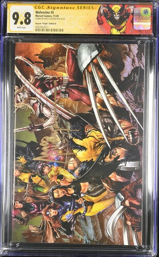 Wolverine #5 Horizontal SS CGC 9.8 Signed by Mico Suayan Custom Label