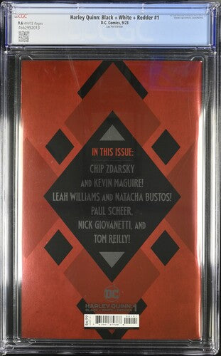 Harley Quinn: Black + White + Redder #1 FOIL CGC 9.6