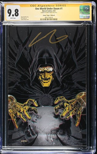 One World Under Doom #1 Virgin SS CGC 9.8 Signed by John Giang