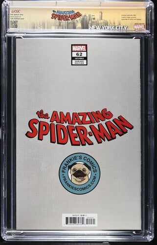 Amazing Spider-Man #62 SS CGC 9.8 Custom Label Signed by Tyler Kirkham