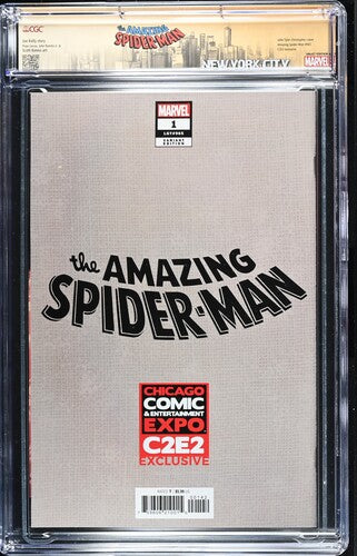 Amazing Spider-Man #1 (The Box) C2E2 Exclusive ltd 100 SS CGC 9.6 COA 8/100 Custom Label BCW CGC Box