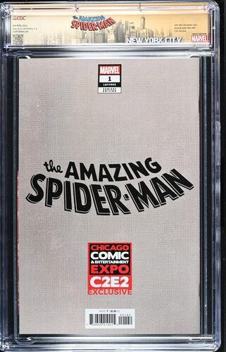 Amazing Spider-Man #1 (The Box) C2E2 Exclusive ltd 100 SS CGC 9.6 COA 61/100 Custom Label BCW CGC Box