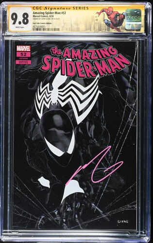 Amazing Spider-Man #52 Trade SS CGC 9.8 Signed by John Giang with Custom Label