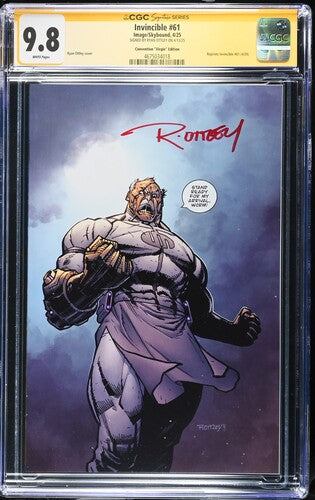 Invincible #61 Virgin SS CGC 9.8 Signed by Ryan Ottley