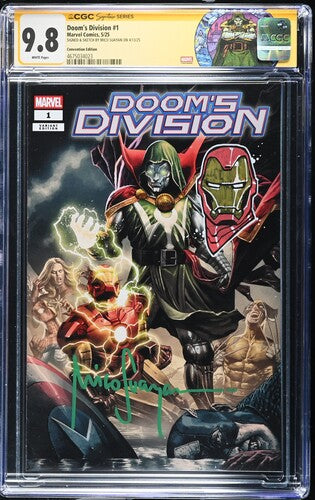 Doom's Division #1 Trade SS CGC 9.8 Signed & Sketched by Mico Suayan (Iron Man Sketch)