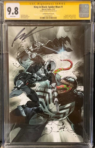 King in Black: Spider-Man #1 SS CGC 9.8 Signed by ROB LIEFELD